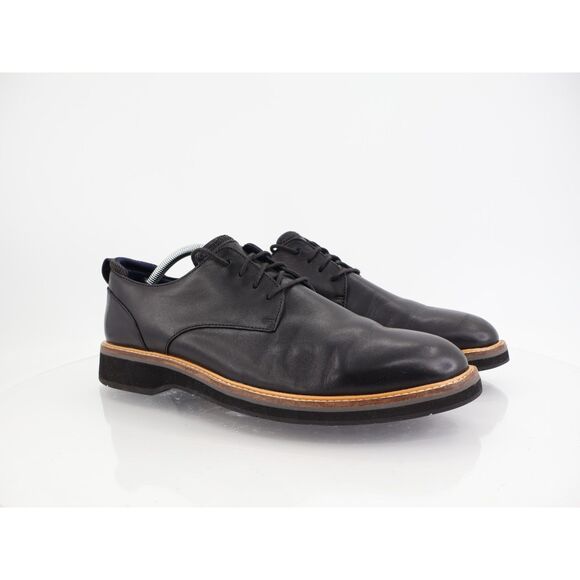 Cole Haan Men's Osborn Grand 360 Plain Toe Oxford Size 11 Black Lace Up Shoes - Picture 1 of 12